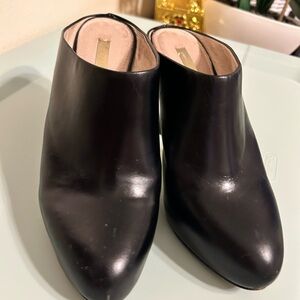 Louise et Cie Black Leather Mules